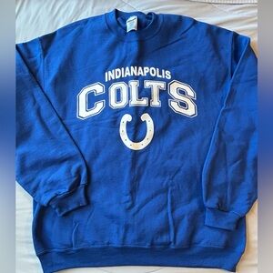 Jerzees Blue Indianapolis Crewneck Sweater